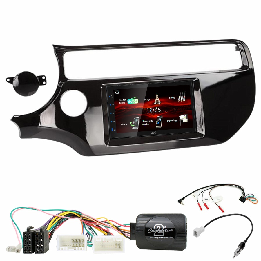 Autoradio JVC CarPlay Kia Rio de 2015 à 2017 + Kit complet
