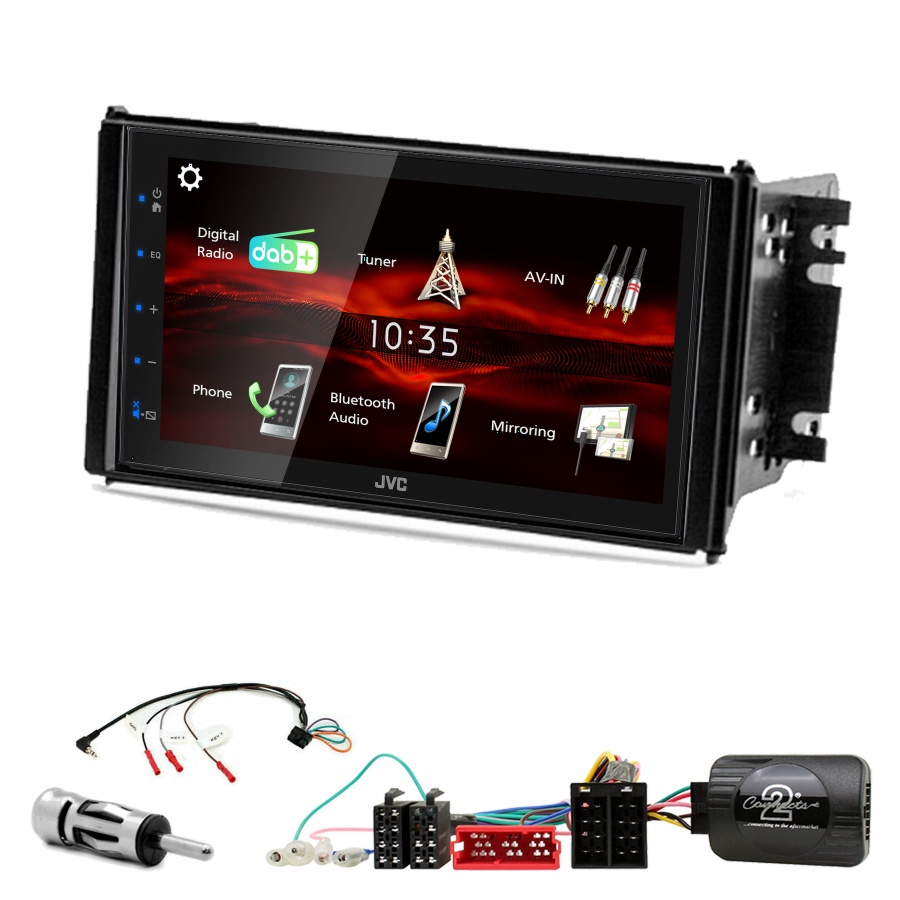 Autoradio JVC CarPlay Kia Sorento de 11/2006 à 03/2009 + Kit complet
