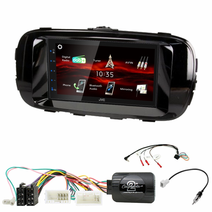 Autoradio JVC CarPlay Kia Soul de 2014 à 2018 + Kit complet