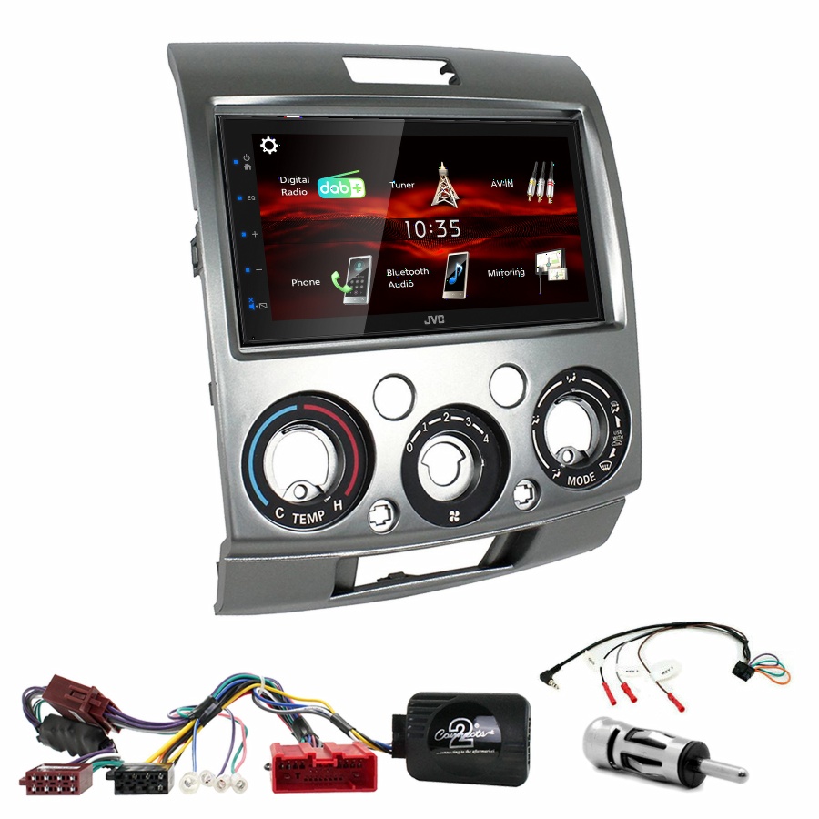 Autoradio JVC CarPlay Mazda BT50 de 2007 à 2011 + Kit complet