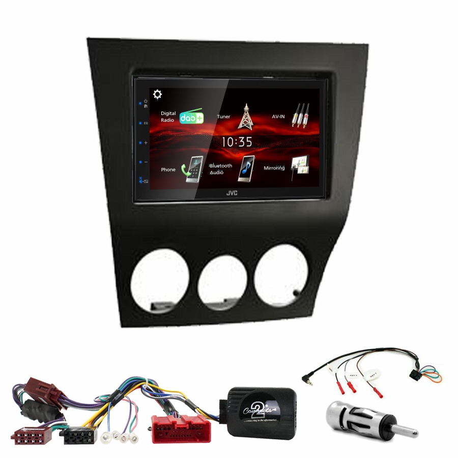 Autoradio JVC CarPlay Mazda RX-8 de 2009 à 2011 + Kit complet
