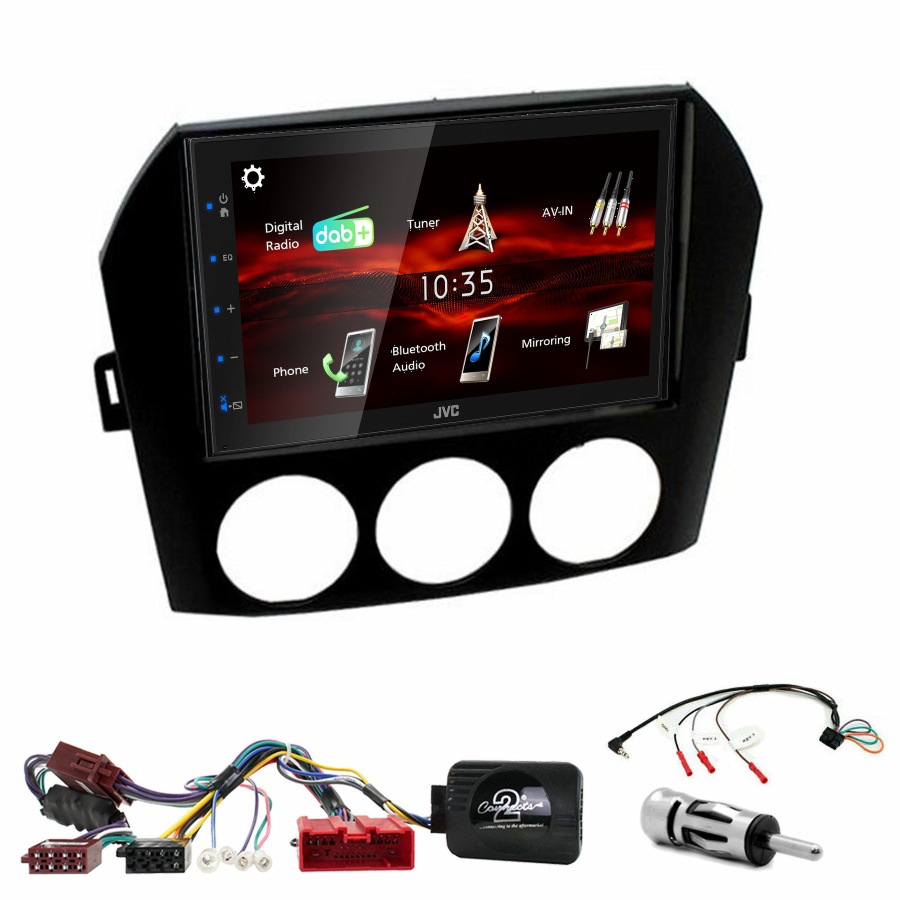 Autoradio JVC CarPlay Mazda MX-5 de 2005 à 2015 + Kit complet