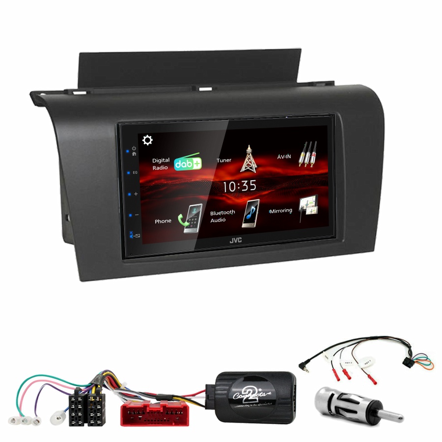Autoradio JVC CarPlay Mazda 3 de 2003 à 2007 + Kit complet