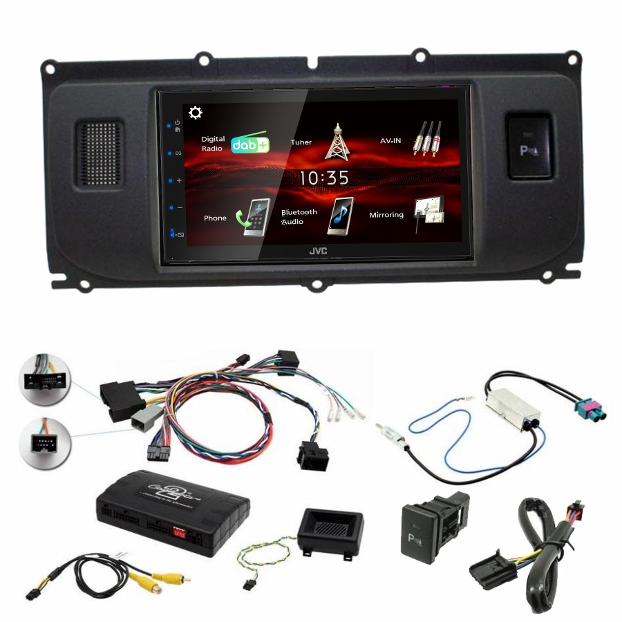 Autoradio JVC CarPlay Range Rover Evoque de 2011 à 2015 + Kit complet