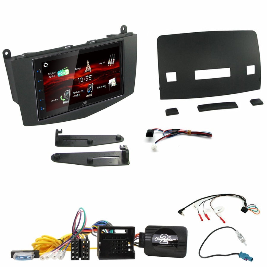 Autoradio JVC CarPlay Mercedes Classe C W204 de 03/2007 à 02/2011 + Kit complet