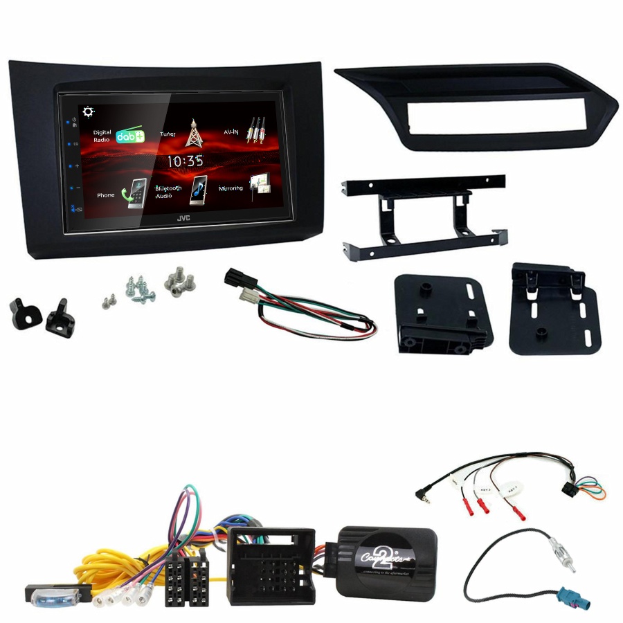 Autoradio JVC CarPlay Mercedes Classe E de 2009 à 2012 + Kit complet
