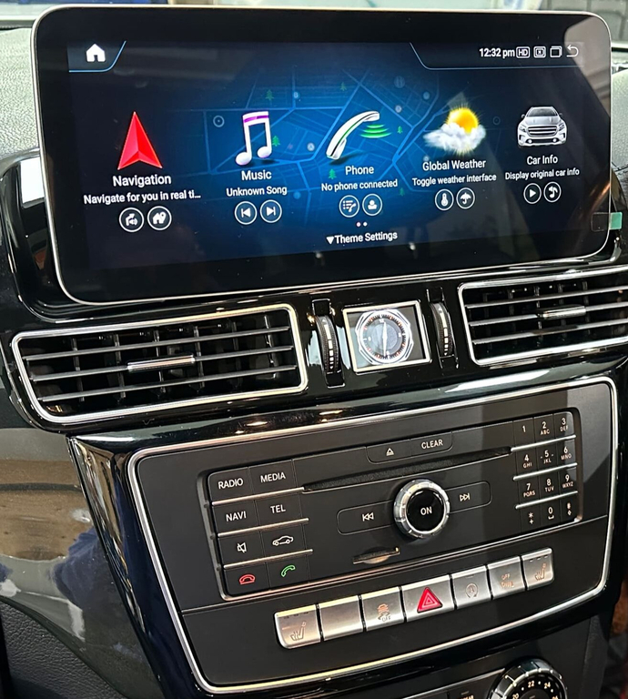 Ecran tactile Android Auto et Apple Carplay Bluetooth 30cm Mercedes GLE et GLS de 2015 à 2019
