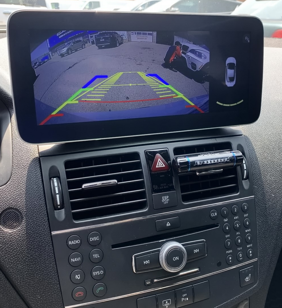 Ecran tactile Android Auto et Apple Carplay Bluetooth Mercedes Classe C W204 de 2007 à 2014