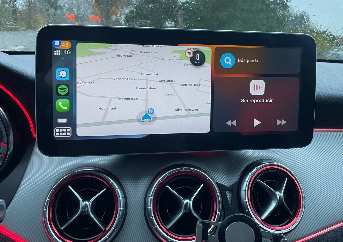 Ecran tactile Android Auto et Apple Carplay Bluetooth Mercedes Classe B de 2013 à 2018
