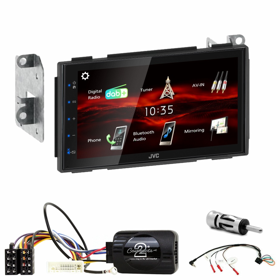 Autoradio JVC CarPlay Nissan Qashqai de 2007 à 2013 + Kit complet