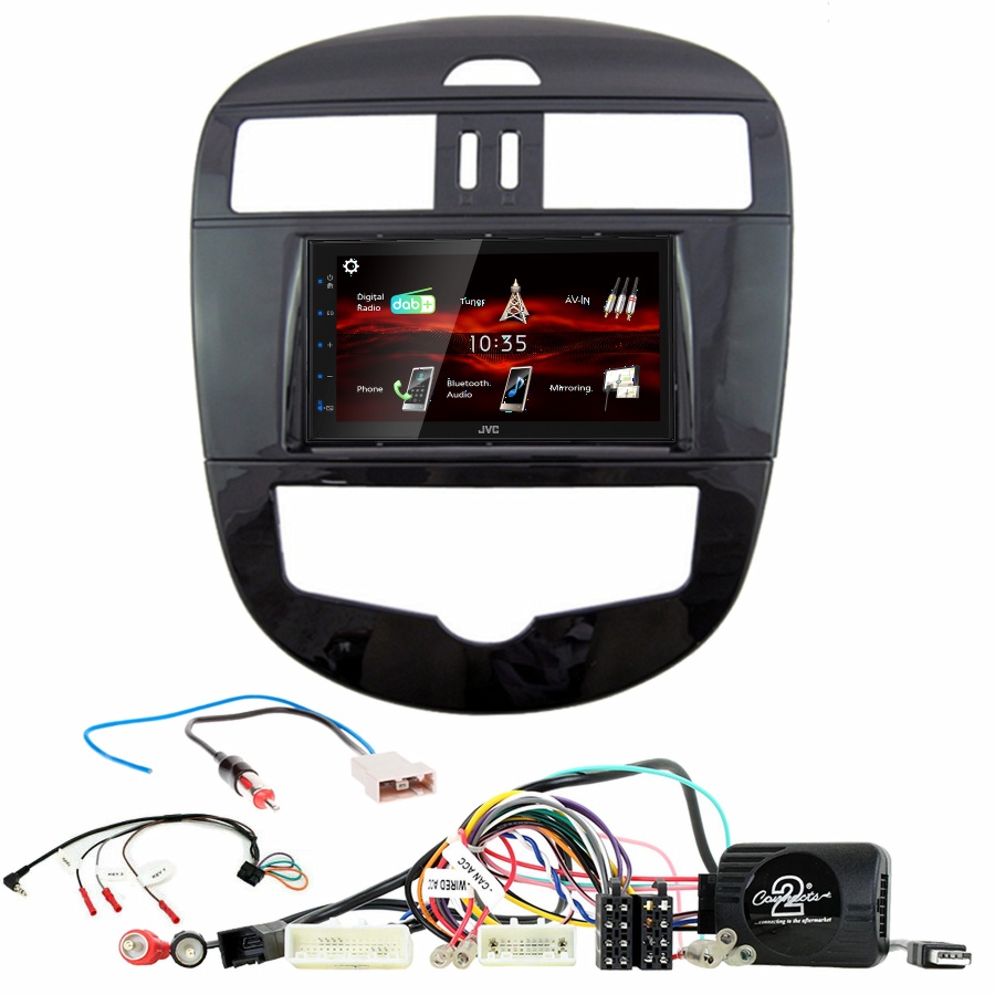Autoradio JVC CarPlay Nissan Pulsar de 2015 à 2018 + Kit complet
