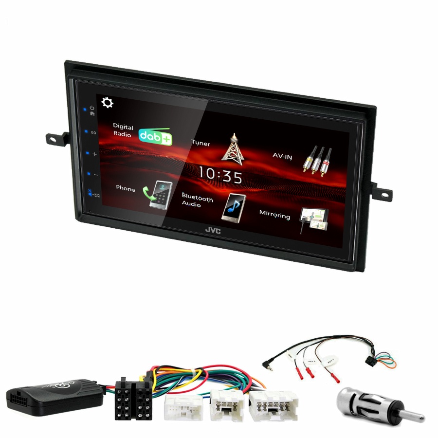 Autoradio JVC CarPlay Nissan Navara et Pathfinder de 2005 à 2013 + Kit complet