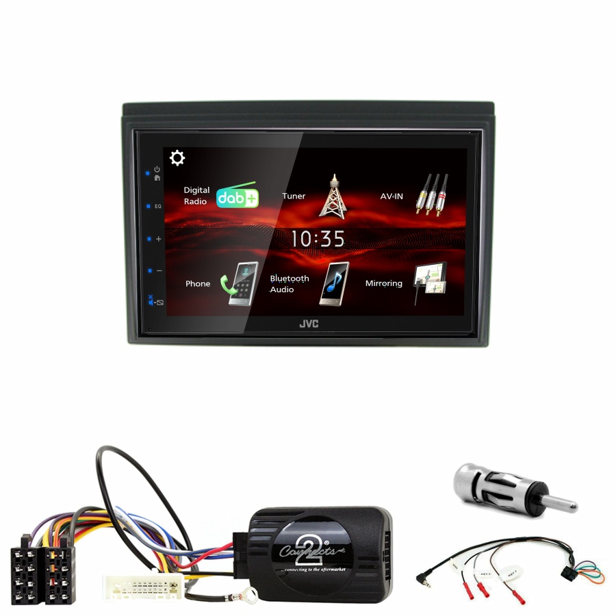 Autoradio JVC CarPlay Nissan Micra de 2005 à 2011 + Kit complet