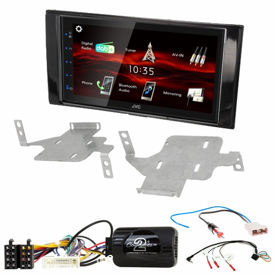 Autoradio JVC CarPlay Nissan Juke de 05/2014 à 2019 + Kit complet