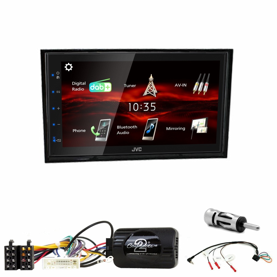 Autoradio JVC CarPlay Nissan Cube de 2009 à 2020 + Kit complet