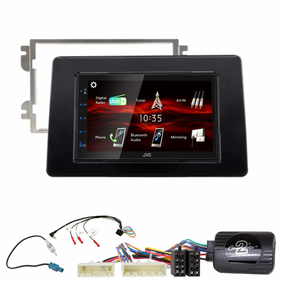 Autoradio JVC CarPlay Nissan NV400 de 11/2019 à 2025 + Kit complet