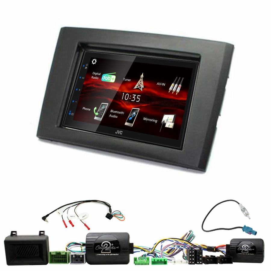 Autoradio JVC CarPlay Volvo XC90 de 2006 à 2014 + Kit complet