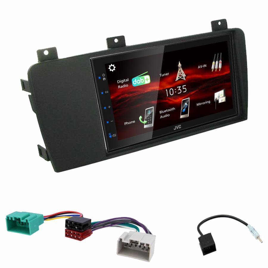 Autoradio JVC CarPlay Volvo S60, V70 et Volvo XC70 + Kit complet