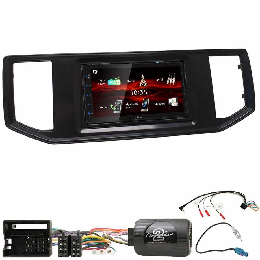 Autoradio JVC CarPlay Volkswagen Crafter depuis 2017 + Kit complet