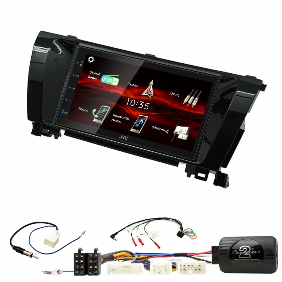 Autoradio JVC CarPlay Toyota Corolla de 2014 à 2018 + Kit complet