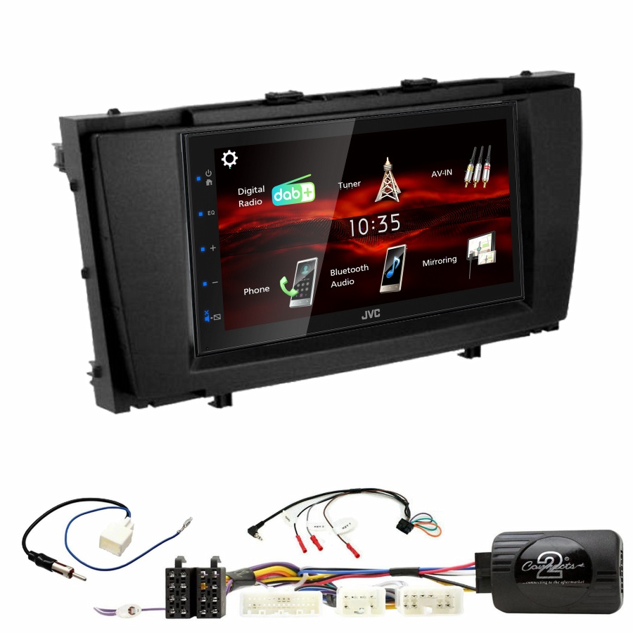 Autoradio JVC CarPlay Toyota Avensis de 2009 à 2013 + Kit complet