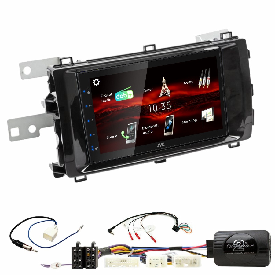Autoradio JVC CarPlay Toyota Auris de 2013 à 2015 + Kit complet