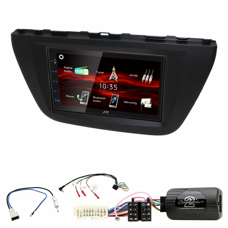 Autoradio JVC CarPlay Suzuki SX4 S-Cross depuis 2013 + Kit complet