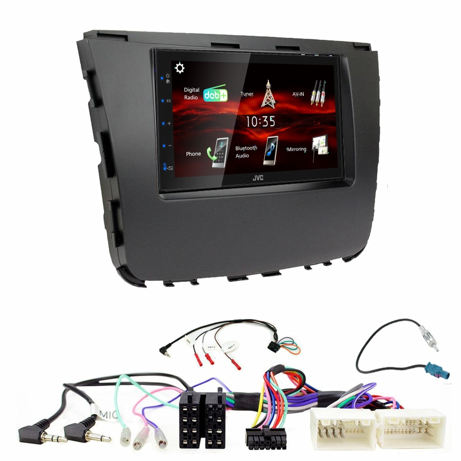 Autoradio JVC CarPlay Ssangyong Musso depuis 2018 + Kit complet