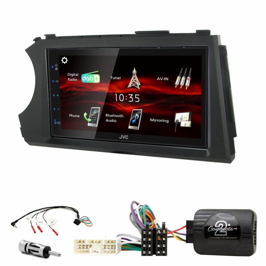 Autoradio JVC CarPlay Ssangyong Kyron et Actyon de 2006 à 2012 + Kit complet