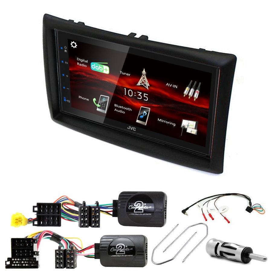 Autoradio JVC CarPlay Renault Megane 2 + Kit complet