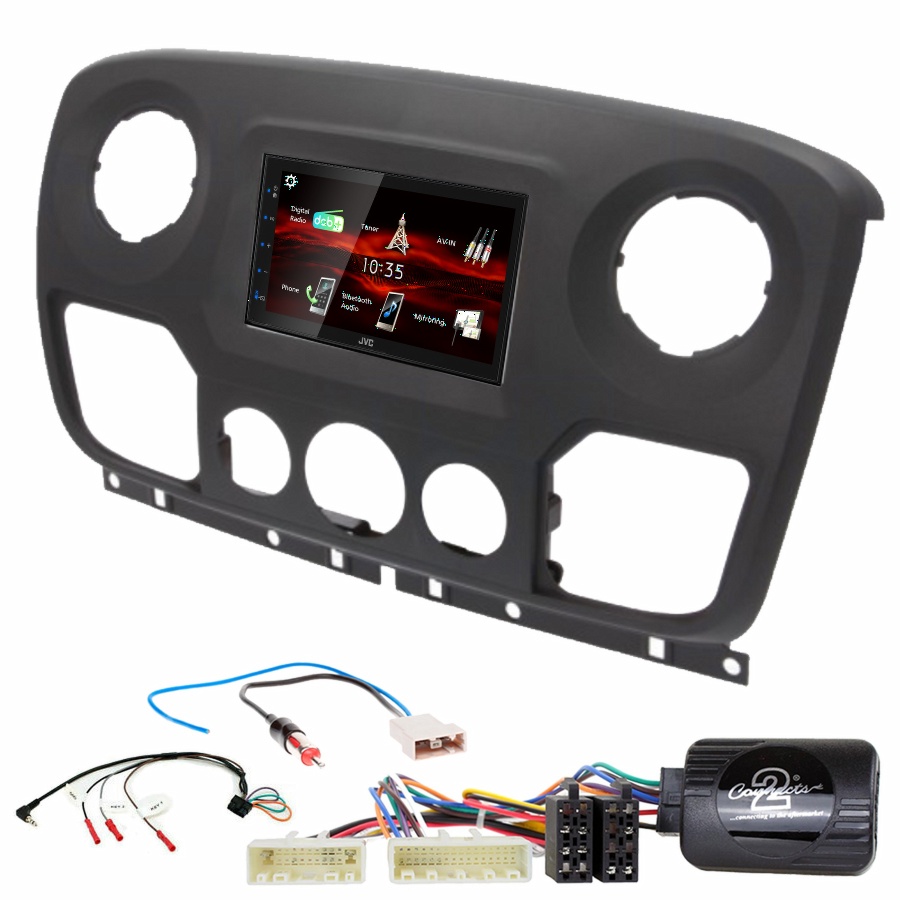 Autoradio JVC CarPlay Renault Master de 2010 à 2019 + Kit complet