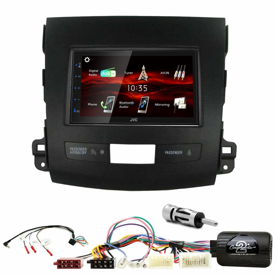 Autoradio JVC CarPlay Peugeot 4007 + Kit complet