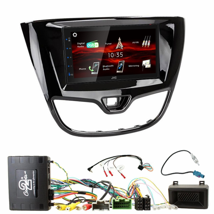 Autoradio JVC CarPlay Opel Karl depuis 2017 + Kit complet