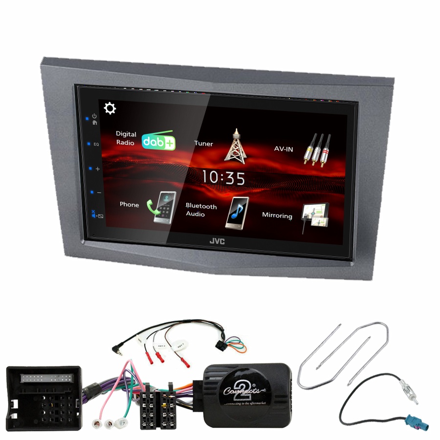 Autoradio JVC CarPlay Opel Astra Corsa Zafira et Antara + Kit complet