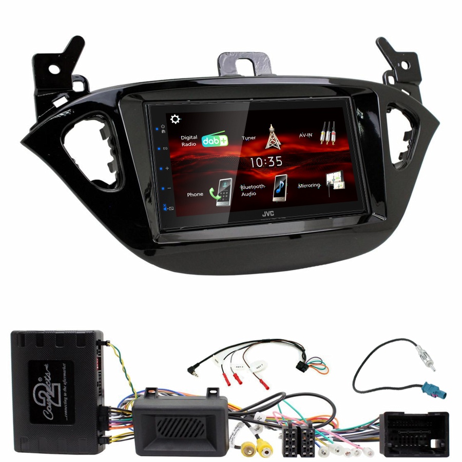 Autoradio JVC CarPlay Opel Adam et Corsa de 2013 à 2019 + Kit complet