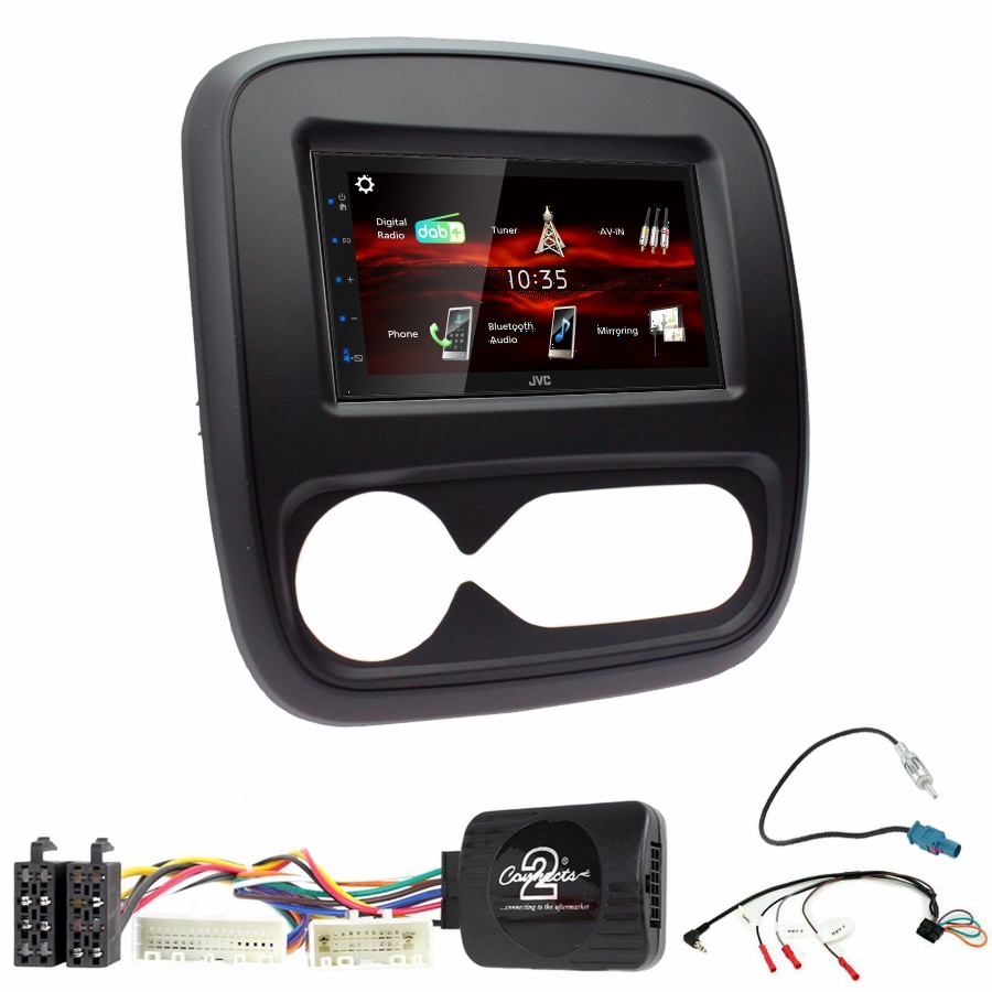Autoradio JVC CarPlay Opel Vivaro de 2014 à 2019 + Kit complet