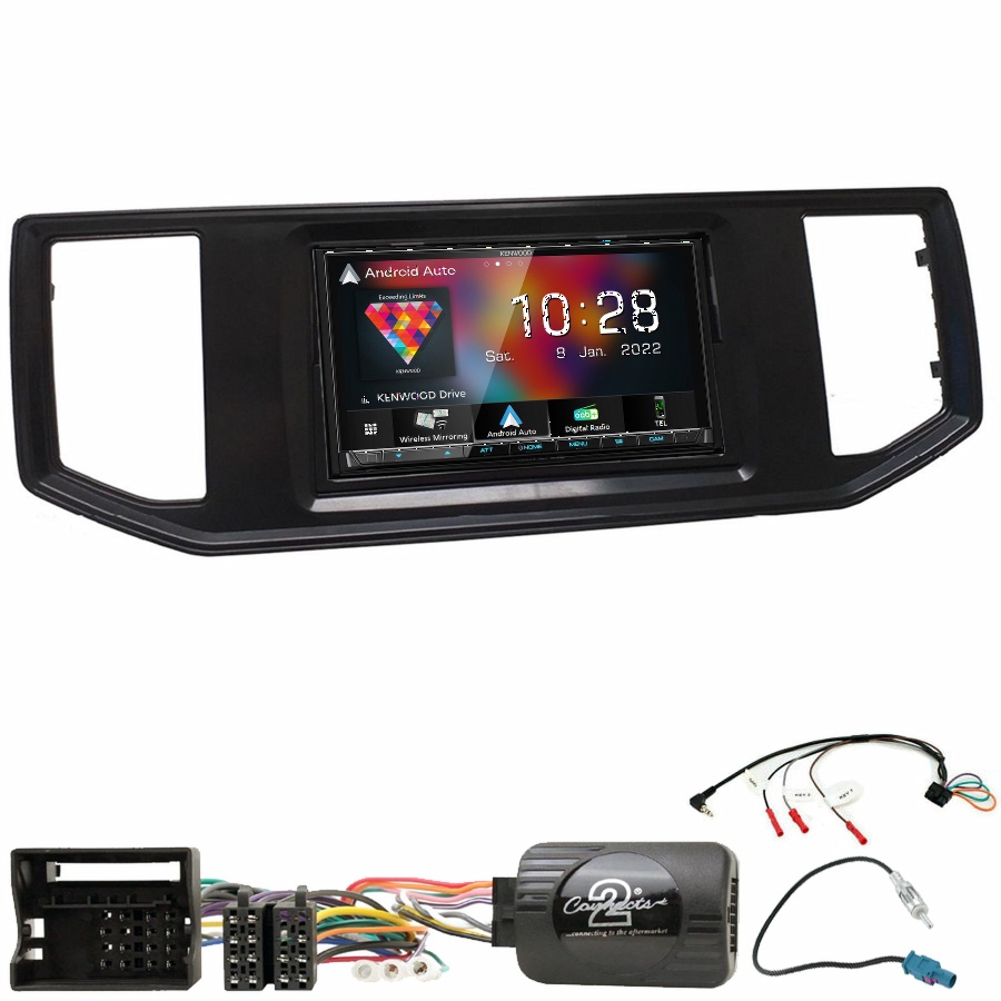 Autoradio Kenwood CarPlay GPS Volkswagen Crafter depuis 2017 - Kit complet