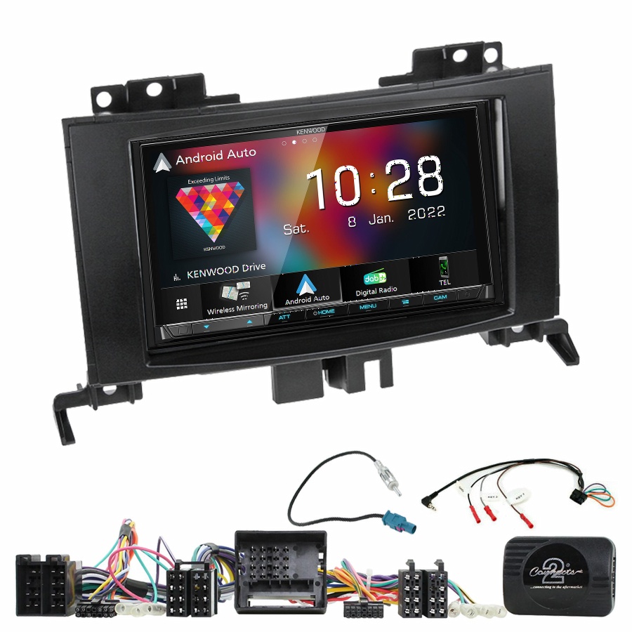 Autoradio Kenwood CarPlay GPS Mercedes Sprinter de 04/2006 à 2014 - Kit complet