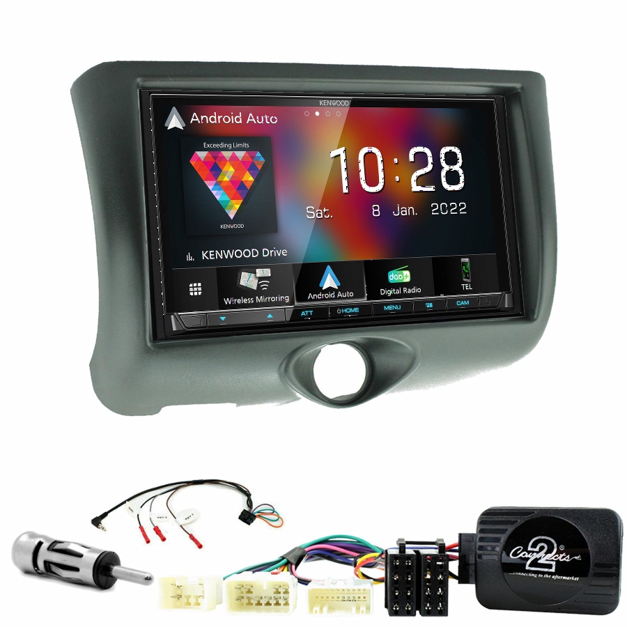 Autoradio Kenwood CarPlay GPS Toyota Yaris de 04/1999 à 12/2005 - Kit complet
