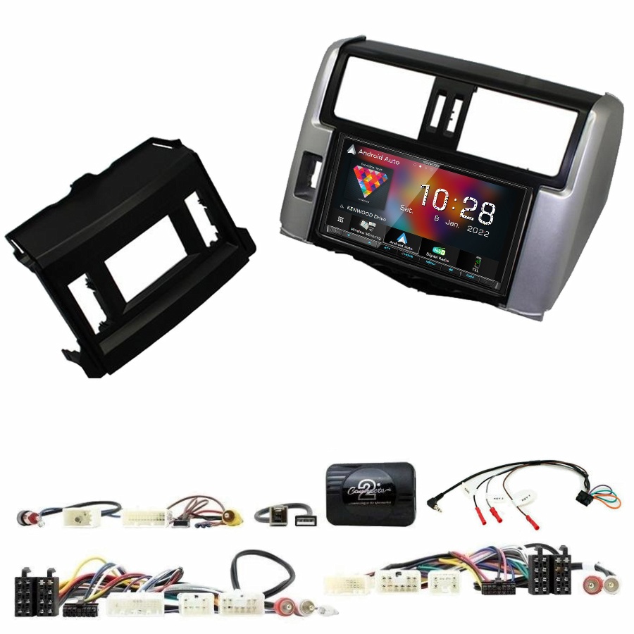 Autoradio Kenwood CarPlay GPS Toyota Land Cruiser de 2010 à 2017 - Kit complet