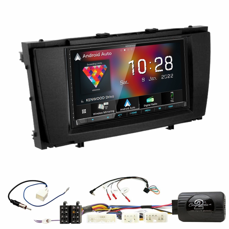 Autoradio Kenwood CarPlay GPS Toyota Avensis de 2009 à 2013 - Kit complet