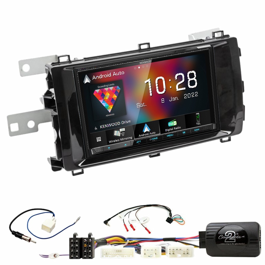Autoradio Kenwood CarPlay GPS Toyota Auris de 2013 à 2015 - Kit complet