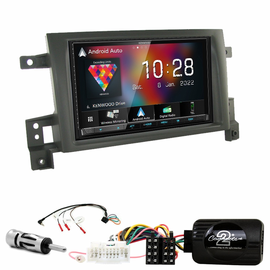 Autoradio Kenwood CarPlay GPS Suzuki Grand Vitara de 09/2005 à 2011 - Kit complet