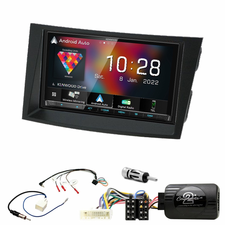 Autoradio Kenwood CarPlay GPS Subaru Outback et Legacy de 2009 à 2014 - Kit complet
