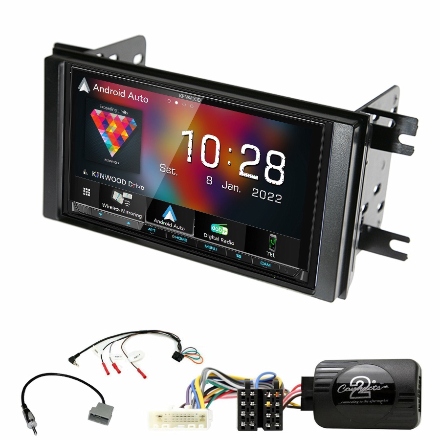Autoradio Kenwood CarPlay GPS Subaru Impreza de 2007 à 2012 - Kit complet