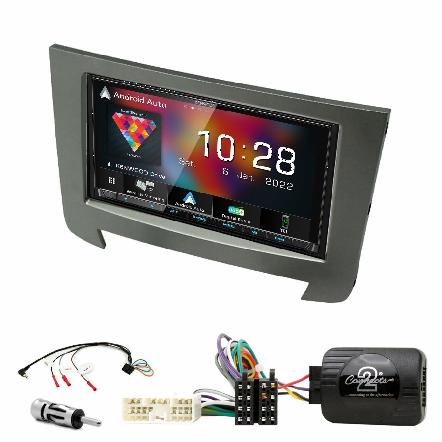Autoradio Kenwood CarPlay GPS Ssangyong Rexton de 2013 à 2017 - Kit complet