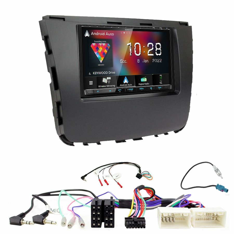 Autoradio Kenwood CarPlay GPS Ssangyong Musso depuis 2018 - Kit complet