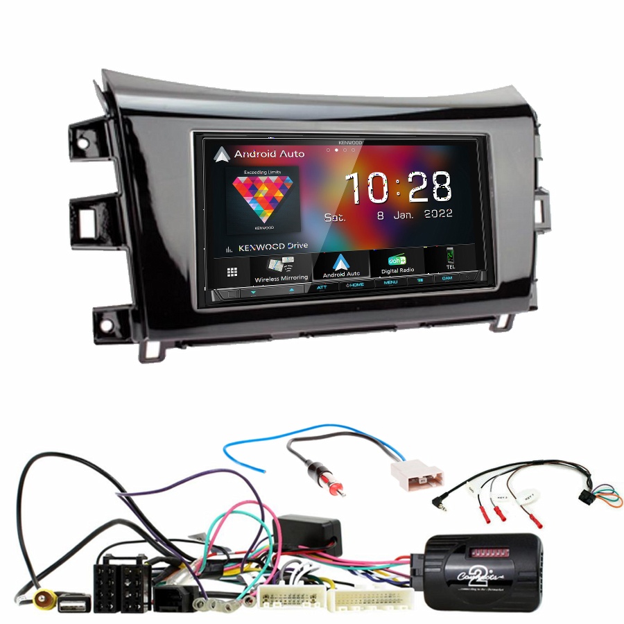 Autoradio Kenwood CarPlay GPS Renault Alaskan depuis 2017 - Kit complet