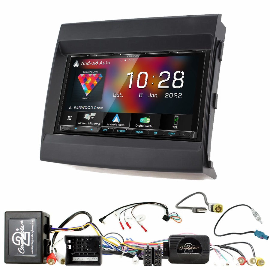 Autoradio Kenwood CarPlay GPS Porsche Panamera de 2009 à 2016 - Kit complet