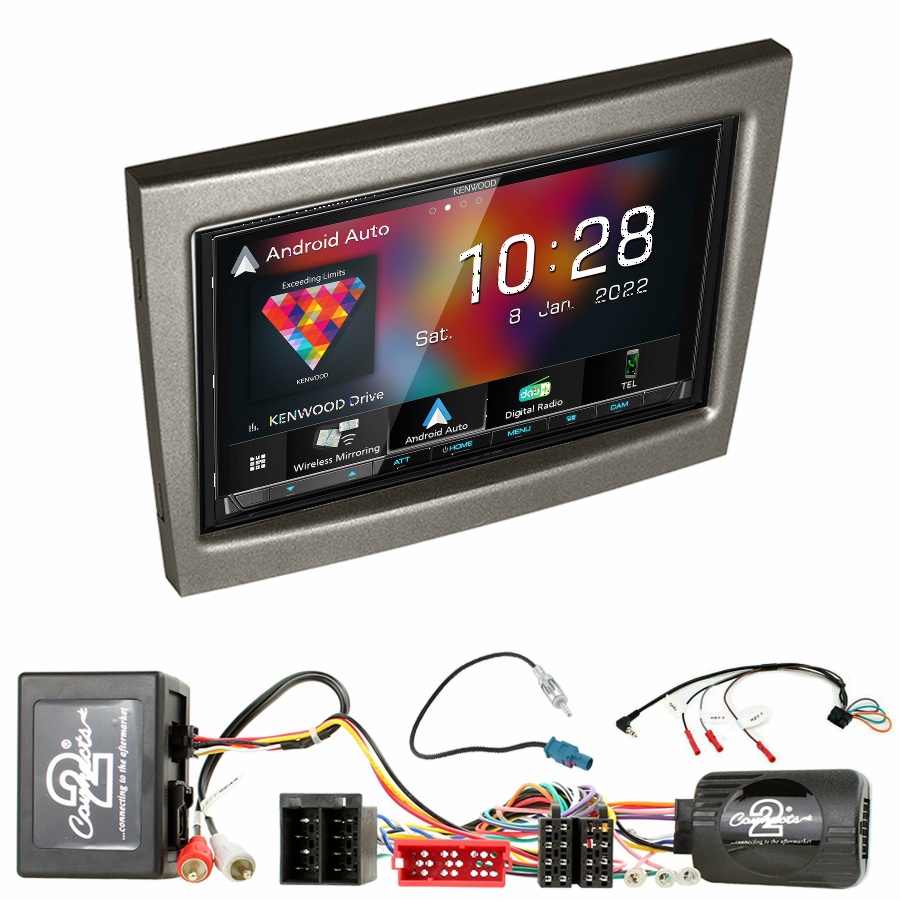 Autoradio Kenwood CarPlay GPS Porsche 911, Cayman et Boxster de 2004 à 2012 - Kit complet